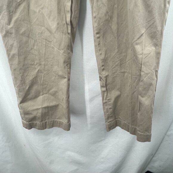 Polo by Ralph Lauren Andrew Pleated Chino Pant 42x32 Khaki Beige Preppy Vintage - Picture 4 of 6